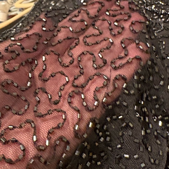 Pisarro Nights Glittering Charcoal & Silver Cocktail Dress – Size 16R - Picture 9 of 9